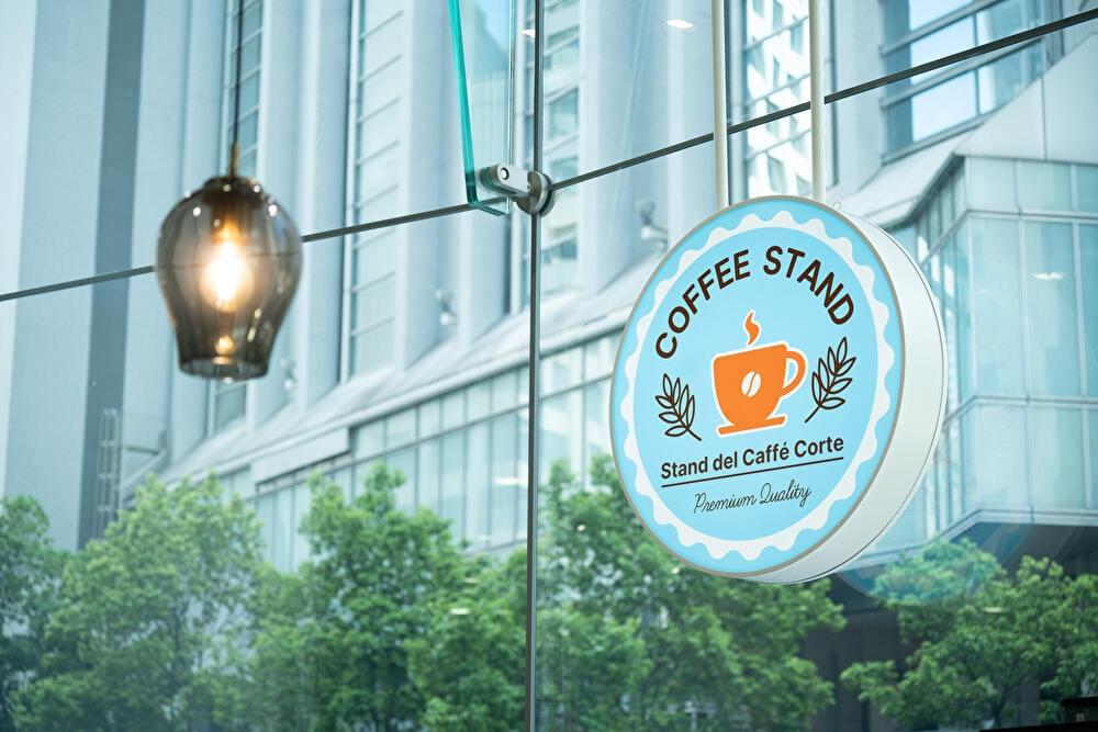 Stand del Caffé Corte　看板